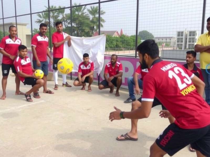 Community tournament in action India Handball Dynamos community event